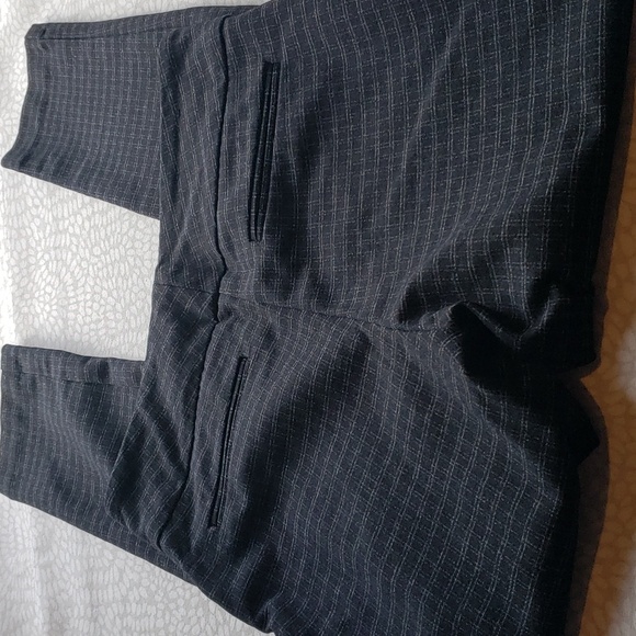 Dalia Black with White Stripes Pull-on Ponte Pant Leggings Size S - Picture 3 of 9